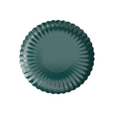 8.5 In. Scalloped Paper Plates - Black Aqua | 10 Count